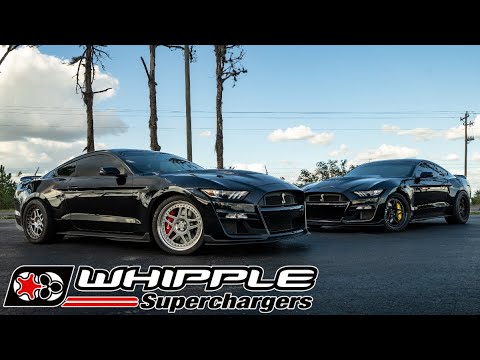 Видео: В погоне за восьмерками на двух 1100-сильных WHIPPLE GT500! | Даём молодым братьям волю на трассе!