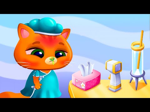 Видео: Суровый КОТИК БУБУ и МИМИ #10. Бубу простудился. Игра Bubbu & Mimmi World на Игрули TV