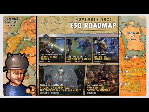 Видео: Ноябрьский путеводитель ESO, Возвращение события, 100-каратное золото, ездовое животное, дом, Зол...