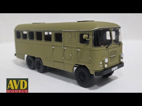 Видео: Процесс сборки автобуса "Прогресс - 7" AVD models 1:43 
