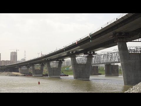 Видео: Четвертый мост в Новосибирске 4К