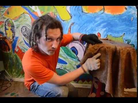 Видео: Ремонт джембе. Как поставить кожу с шерстью и побрить (Reskining & shaving djembe)