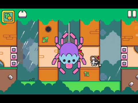 Видео: прохождение Super Cat Tales PAWS секретный босс паук и ключ пик