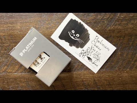 Видео: Чернила для перьевой ручки Platinum Chou Kuro