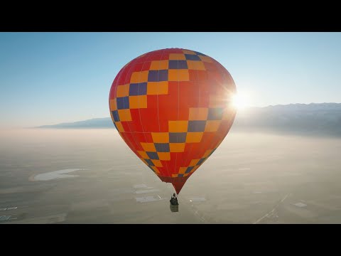 Видео: Полёт на рассвете | аэростат "Верный" | Алматы | 27.11.2024