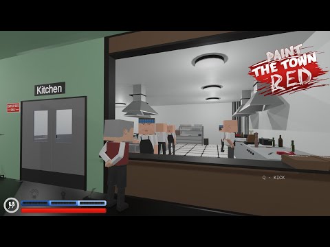 Видео: Битва в ресторане.PAINT THE TOWN RED #32