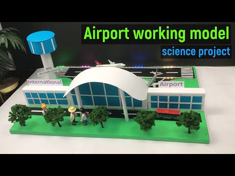 Видео: Действующая модель аэропорта - создание модели аэропорта - модель аэропорта - проект модели аэроп...