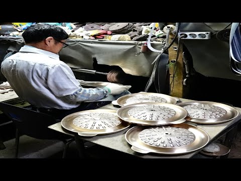 Видео: Процесс изготовления корейской традиционной латунной чаши.