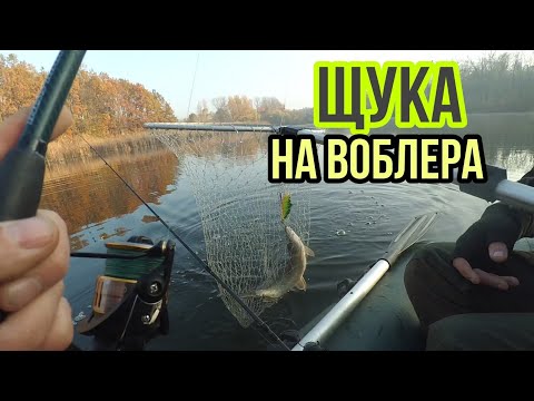 Видео: ЩУКА на ВОБЛЕРА поздней осенью