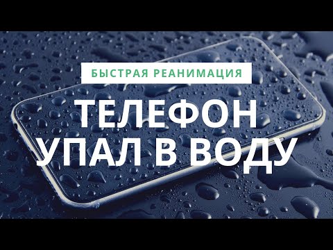 Видео: Что делать, если телефон упал в воду? Инструкция по реанимации.