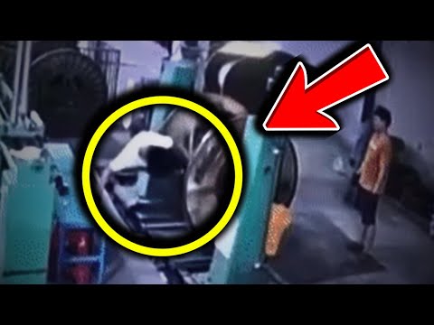 Видео: Он стоит СЛИШКОМ БЛИЗКО к вращающейся машине... И тут произошло это!