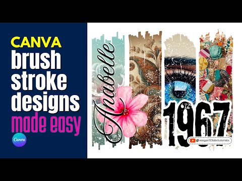 Видео: Как создать дизайн мазков кистью с помощью Canva: простое руководство для начинающих