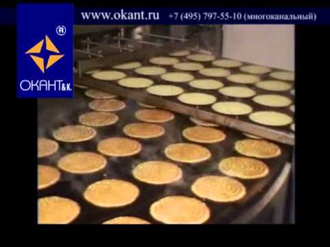 Видео: Линия для производства блинов c начинкой BECAM (Франция)