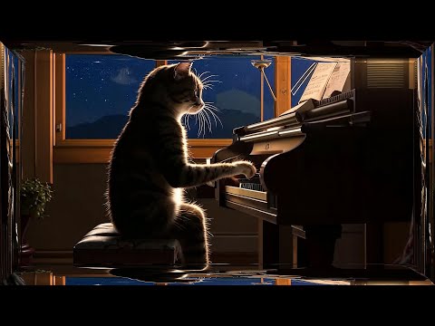 Видео: 🎵 Мелодія снів: Котик за піаніно 🎹🐈 – KazkaNaste Lullaby Music