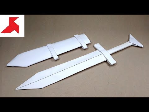 Видео: DIY ⚔️ Как сделать средневековый МЕЧ с ножнами из бумаги формата А4