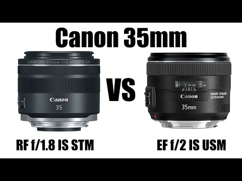 Видео: Что скрывает RF? Узнай прежде, чем покупать. Canon RF 35mm f/1.8 IS STM vs EF 35mm f/2 IS USM.