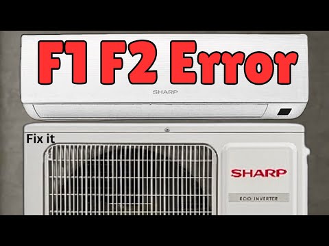 Видео: Как легко исправить ошибки F1 и F2 в кондиционере Sharp!