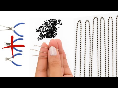 Видео: Сделай сам | Каттутига чёрные бусины | без инструментов
