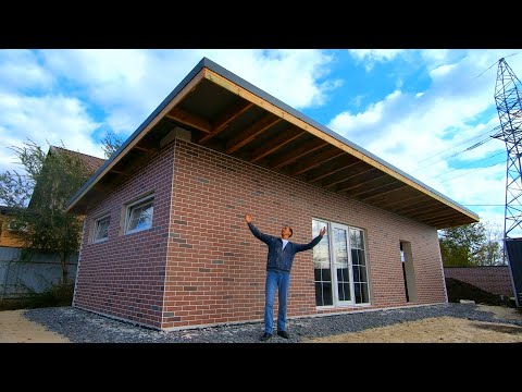 Видео: 🏡А вот и вишенка на торте! Отделка газобетона под кирпич, подробный процесс🔥