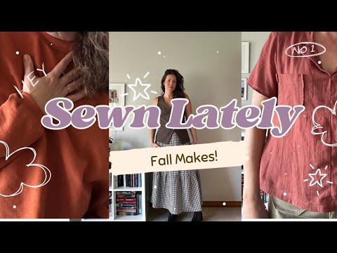 Видео: Недавно сшитые штаны Topo, рубашка Donny, юбка Mave, жилет Quinn и пуловер Nico