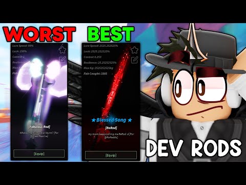 Видео: Я использовал WORST to BEST SECRET DEVELOPER RODS в Fisch (Roblox Fisch)