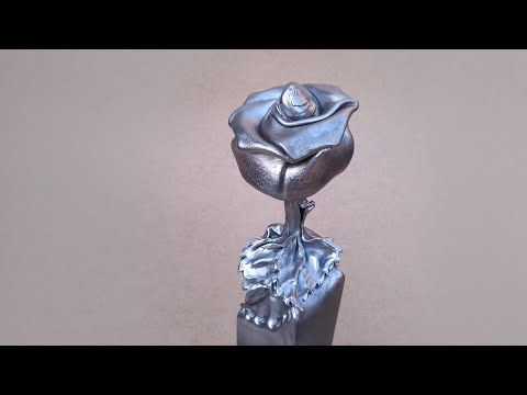 Видео: Кованая роза из цельной профильной трубы, Вихтов метод.