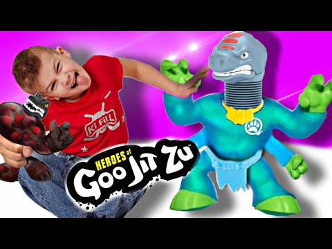 Видео: УНИЧТОЖАЕМ ПОДДЕЛКИ ГУДЖИТСУ Goo Jit Zu  DINO и СТРЕЙТЧ // #KiFill boys