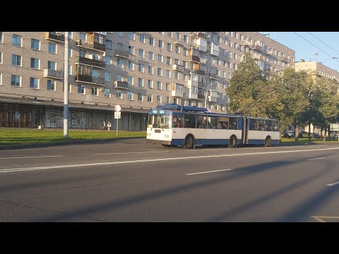 Видео: Троллейбус, маршрут №37 по продлённой трассе ЗиУ-683БМ1 б.1133 (15.09.2020) Санкт-Петербург