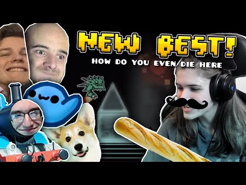 Видео: Dark Travel, но все вокруг тупые (Лучшие моменты трансляции) | Geometry Dash Hard Demon