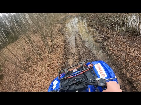 Видео: Yamaha grizzly 125 по грязи !!! Калязин.Тверская область.