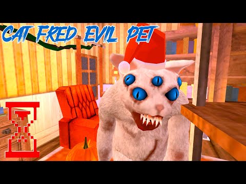 Видео: Кот Фред Новогоднее обновление // Cat Fred Evil Pet