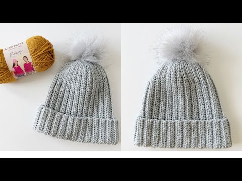 Видео: Как связать крючком шапку из мериносовой шерсти Simply Me — легко и доступно для новичков!