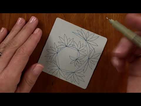 Видео: Пакет проектов Zentangle № 07: 12 дней Zentangle — День 09