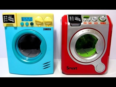 Видео: CHALLENGE Toy Washing Machines Zanussi HTI Smart HTI Челлендж Две детские стиральные машинки