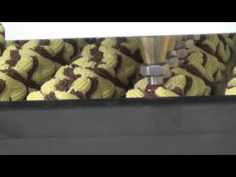 Видео: Четырёх бункерная отсадочная машина , отсадка печенья