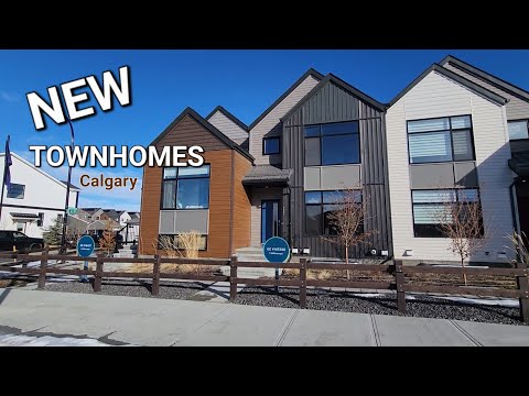 Видео: Смотрим новые ТАУНХАУЗЫ с необычной планировкой и дизайном|Calgary SE