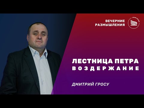 Видео: Вечерние размышления | Тема: Лестница Петра, воздержание | Дмитрий Гросу 02.11.2025
