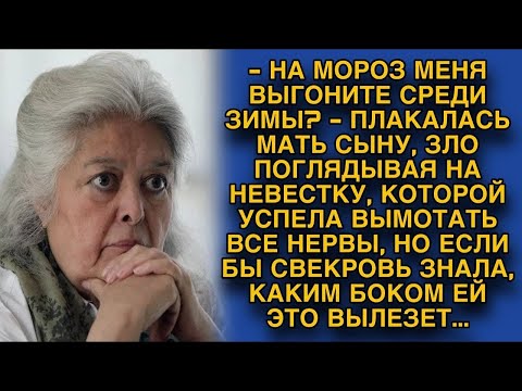 Видео: Мать плакалась сыну, а невестку тайком изводила, если бы только понимала, каким боком ей это выле