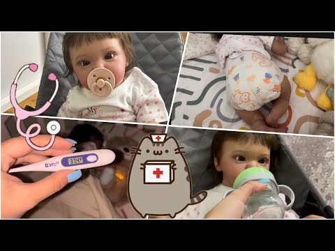 Видео: Кукла реборн Мэлади заболела. Поднялась температура 🤒
