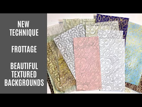 Видео: 🤎 Новая техника — веселые, простые и красивые текстурированные фоны в технике фроттаж 🤎