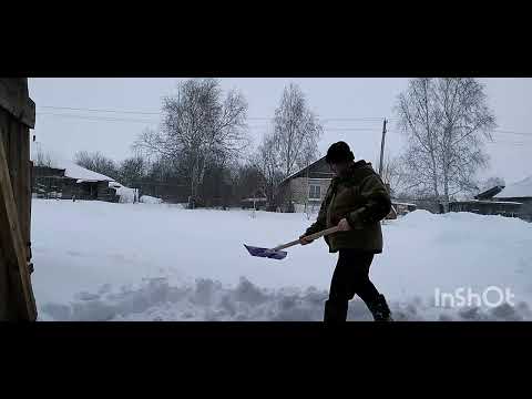 Видео: Снежный калабс в деревне