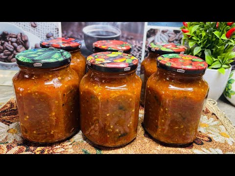 Видео: Обалденно Вкусный СОУС из Баклажан и Томатов на Зиму. Готовьте сразу много, съедается мгновенно!!