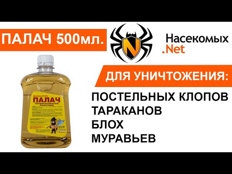 Видео: Средство Палач от клопов, тараканов, блох, муравьев