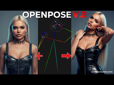 Видео: OpenPose Workflows V2 — это безумие и без цензуры! 4 рабочих процесса + 200 референсных изображен...