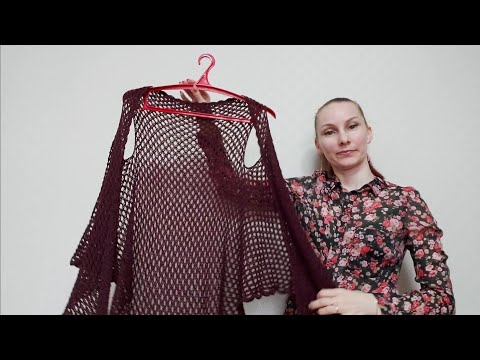 Видео: Шаль-трансформер спицами обзор ссылки на мк в инфобоксе