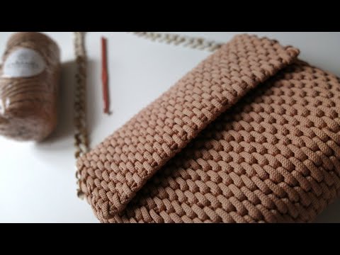 Видео: Нежная и модная сумка крючком. УЗОР РОТАНГ крючком