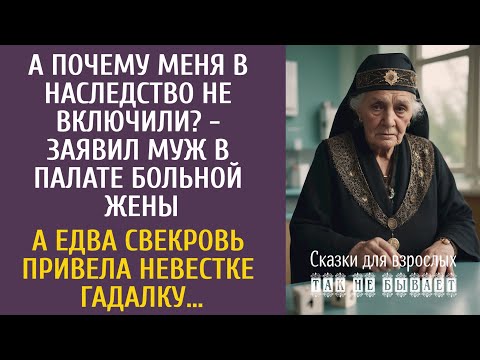 Видео: А почему наследство не мне? - удивился муж в палате угасающей жены… А едва свекровь привела гадалку…