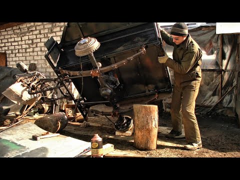 Видео: Трицикл на базе мотоцикла Урал / 12 серия / Установка тормозной системы