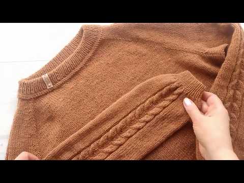 Видео: Джемпер "Карамель" регланом сверху