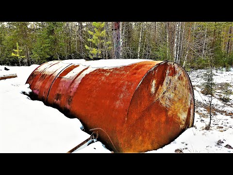 Видео: ВСЁ БРОШЕНО! “Посёлок” | СПЕЦ Переселения! | АЗС В ТАЙГЕ |  БОЧКИ, ЦИСТЕРНЫ | НАШЁЛ ГАРАЖ. СТАНЦИЮ!